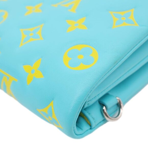 Louis Vuitton  Coussin Pochette Monogram Embossed Leather Crossbody Bag Ice Blue - Picture 7 of 12